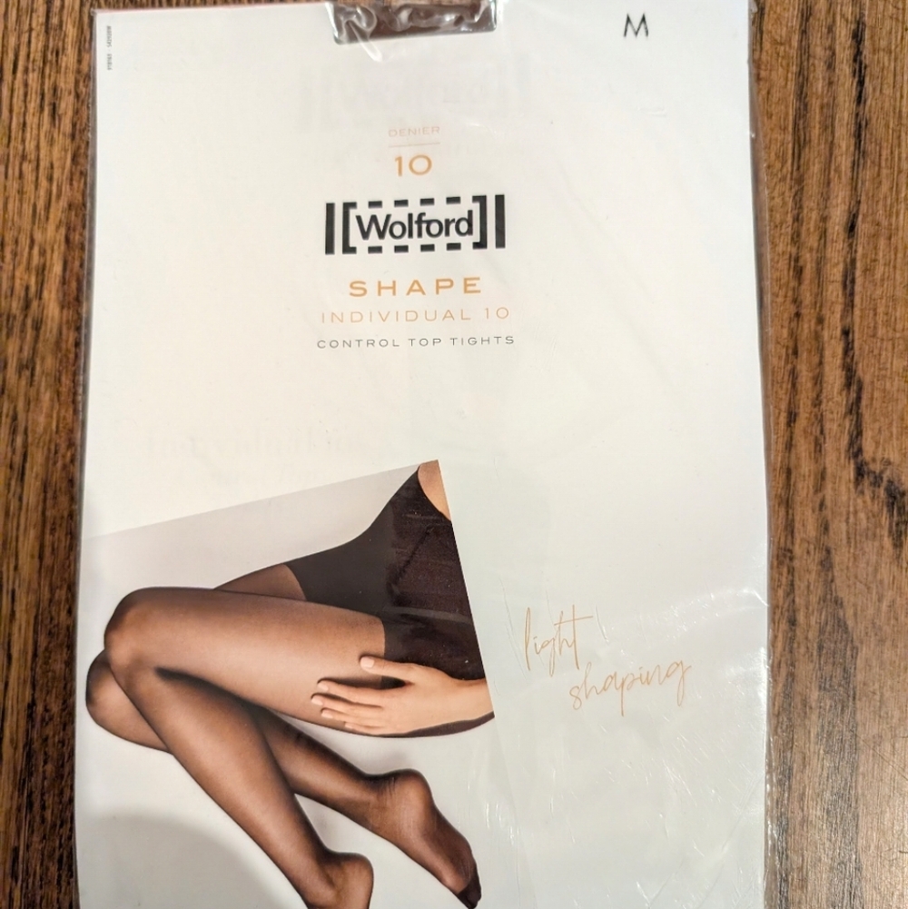 Wolford Shape Individual 10 Tights in Black NWT